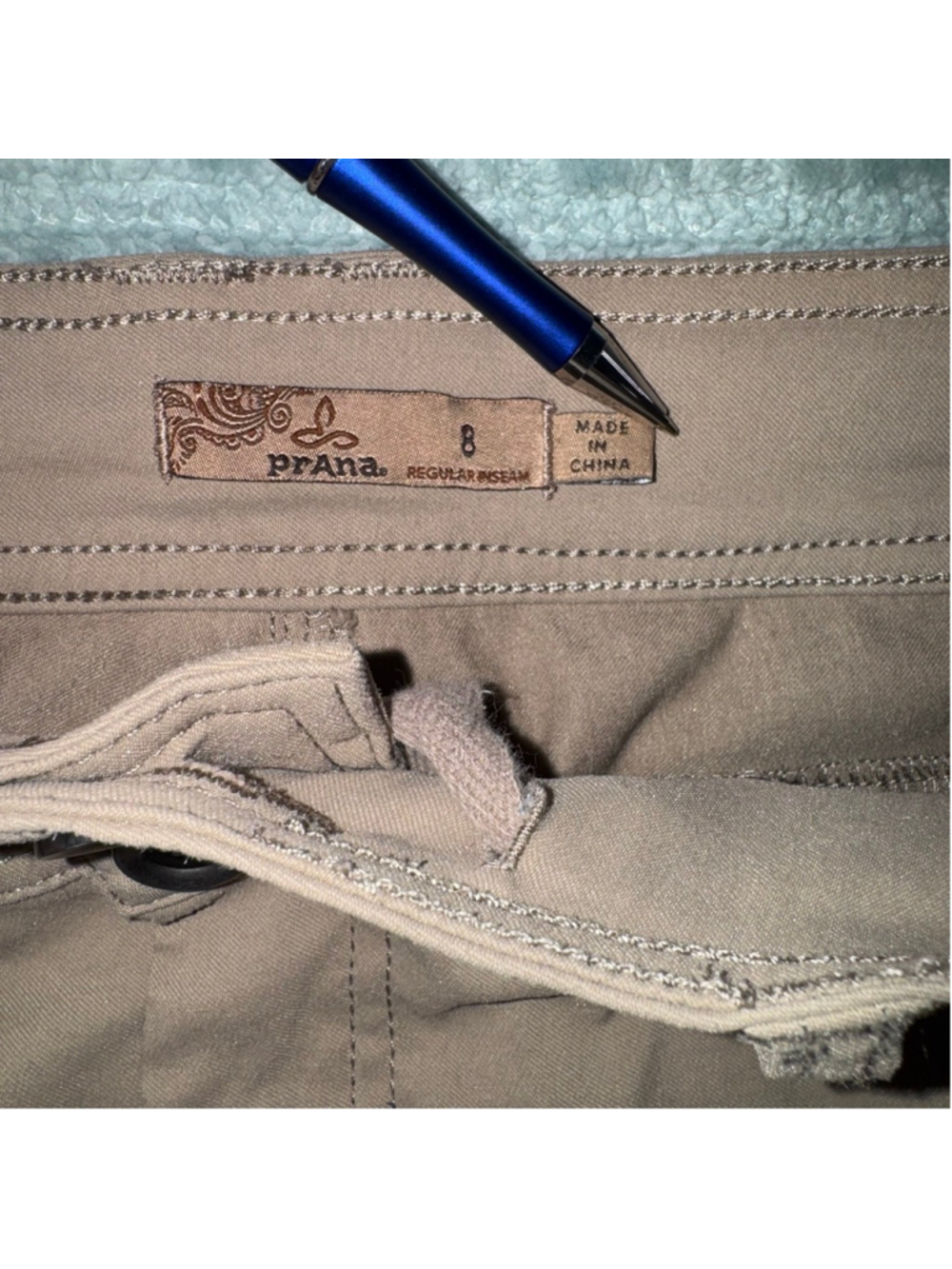 Prana Halle Pant Hiking Outdoor Tan Standard Fit Stretch Boot Size 8 Gorpcore - Picture 6 of 15